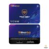 Card contactless RFID si NFC pentru protejarea cardurilor bancare, model Cyberpunk